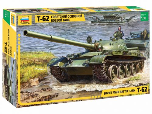 Zvezda T-62 Soviet Main Battle Tank 1:35 makett harcjármű (3622)