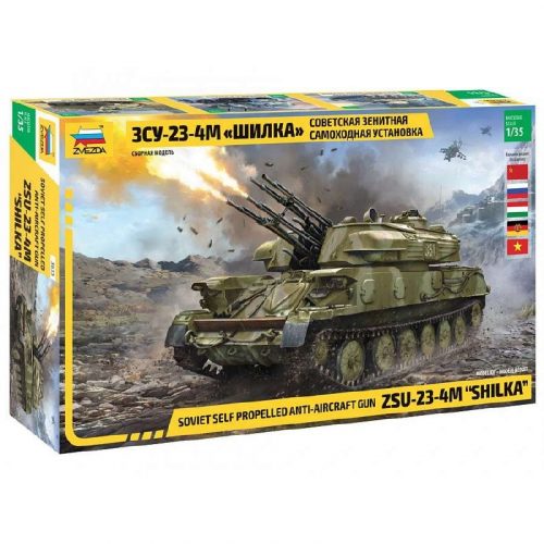 Zvezda ZSU-23-4M SHILKA 1:35 makett harcjármű (3635)