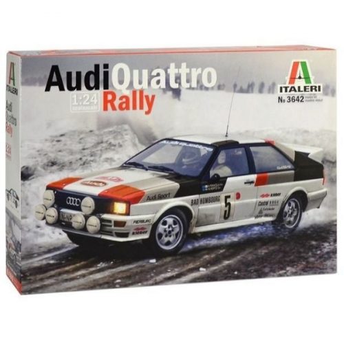 Italeri: Audi Quattro Rally autó makett, 1:24 3642s