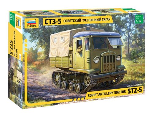 Zvezda STZ-5 Soviet artillery tractor 1:35 makett harcjármű (3663)