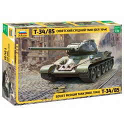   Zvezda Soviet Medium Tank T-34/85 1:35 makett harcjármű (3687)