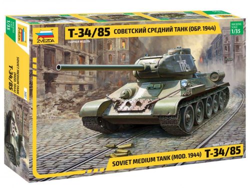 Zvezda Soviet Medium Tank T-34/85 1:35 makett harcjármű (3687)