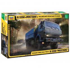   Zvezda K-5350 Truck 3-axle Mustang 1:35 makett harcjármű (3697)