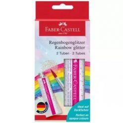 Faber-Castell: Ragasztó színes csillámokkal - 2 x 12 ml