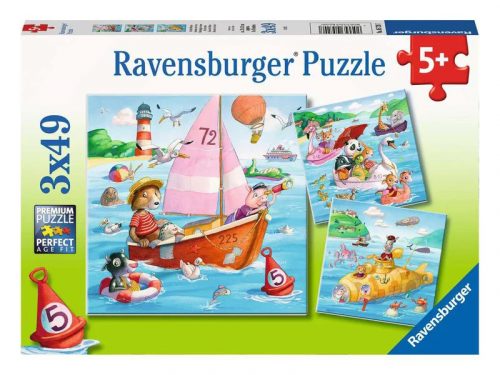 Ravensburger Puzzle 3x49 db - Vízen