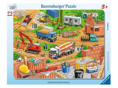 Ravensburger Puzzle 12 db - Munka az építkezésben