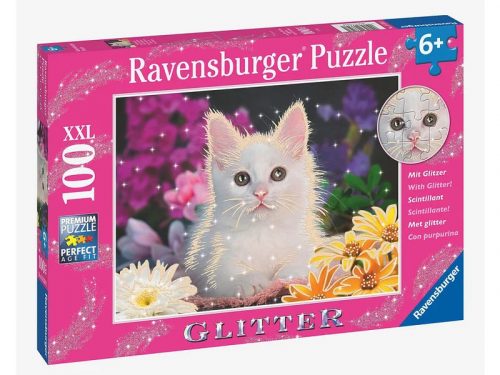 Ravensburger Puzzle 100 db - Csillámcicák