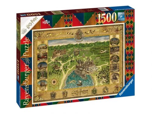 Puzzle 1500 db - Roxfort térképe