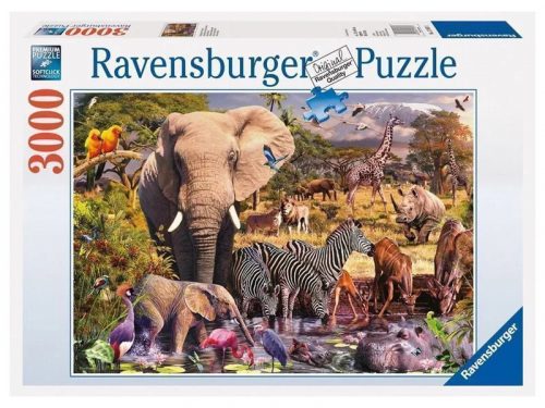 Puzzle 3000 db - Afrikai állatvilág