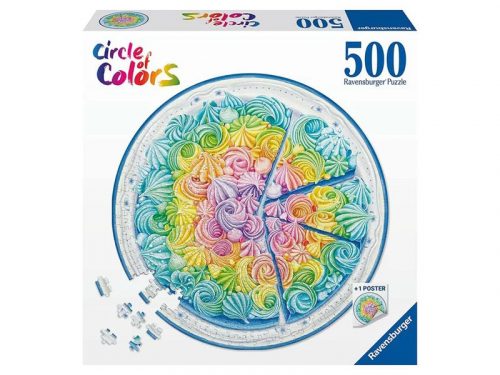 Ravensburger Puzzle kör 500 db - Szivárvány torta