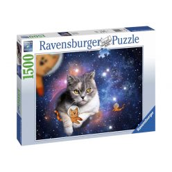 Ravensburger Puzzle 1500 db - Macskák az űrben