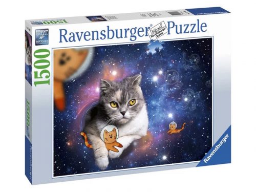 Ravensburger Puzzle 1500 db - Macskák az űrben