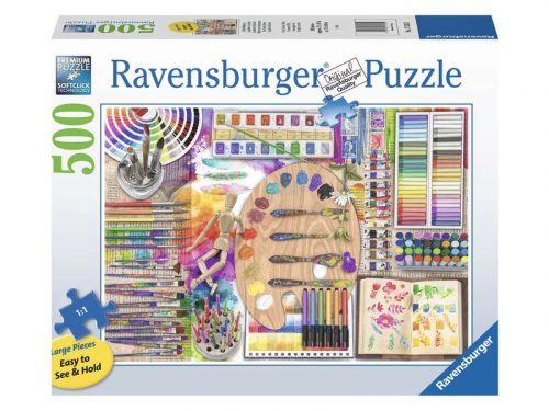 Ravensburger Puzzle 500 db - A művész palettája