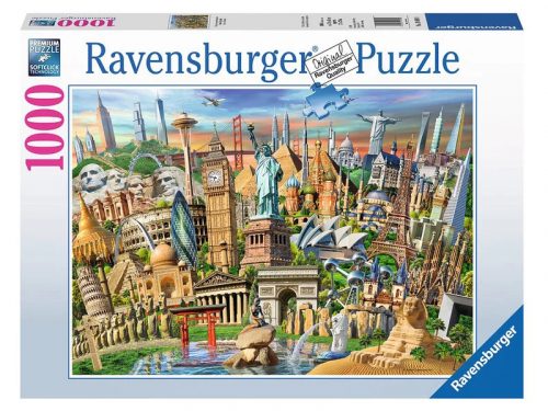 Puzzle 1000 db - A világ látnivalói