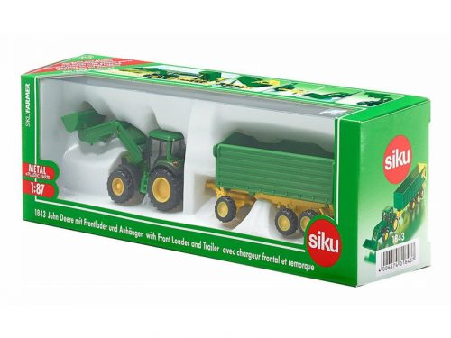 SIKU John Deere traktor utánfutóval 1:87 - 1843