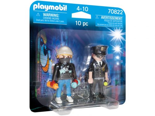 Playmobil Rendőr és graffitis Duo Pack 70822