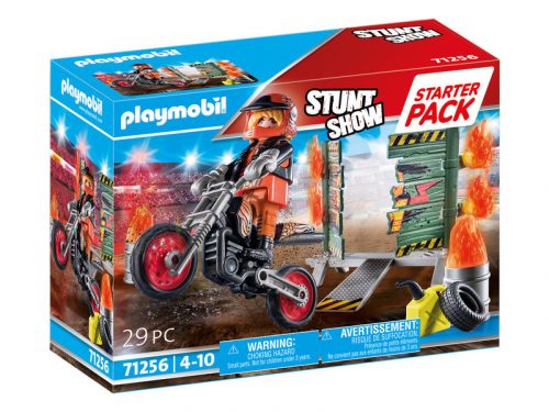 Playmobil: Starter Pack - Kaszkadőr motorral és tüzes karikával