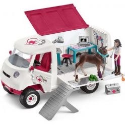   Schleich Horse Club: Mobil állatkórház hannoveri csikóval 42439