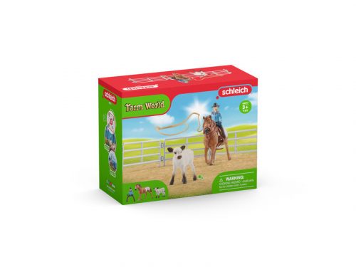 Schleich Lasszóverseny cowgirllel