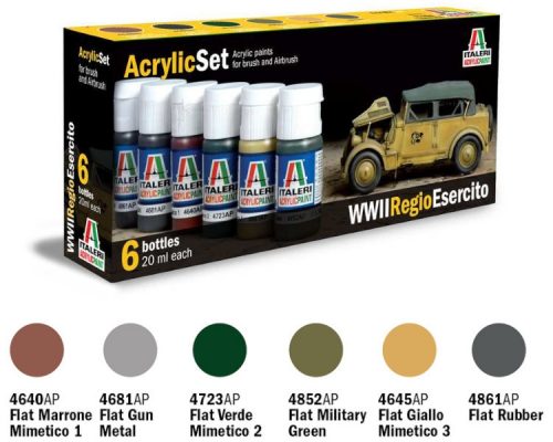 Italeri Acrylic szett: WWII REGIO ESERCITO (441AP) festék