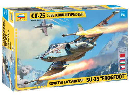 Zvezda SU-25 Frogfoot 1: 48 makett repülő (4807)