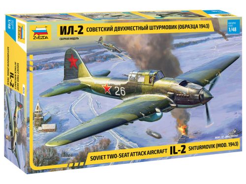 Zvezda IL-2 shturmovik mod.1943 1/48 (4826)