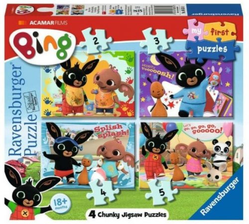 Ravensburger 06834 puzzle - Bing nyuszi első kirakóm (2, 3, 4 és 5 db) (49581)