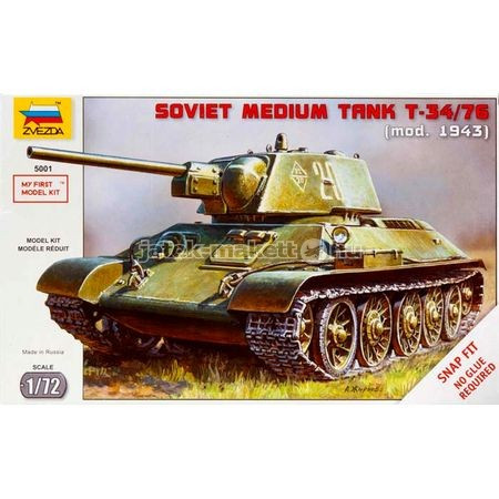 Zvezda T-34 Soviet Medium Tank 1:72 (5001)