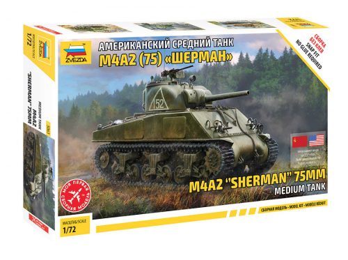 Zvezda M4 A2 (75mm) Sherman Medium Tank 1:72 (5063)