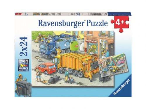 Ravensburger Puzzle 2x24 db - szemétgyűjtés (5096)