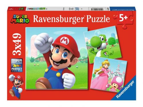 Ravensburger Puzzle 3x49 db - Super Mario (5186)