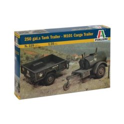   Italeri: 250 Gal.s tank trailer M101 Cargo utánfutó makett, 1:35 0229s