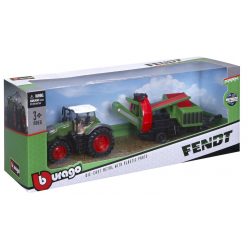 Bburago 10 cm traktor - Fendt 1050 Vario kultivátor 53404