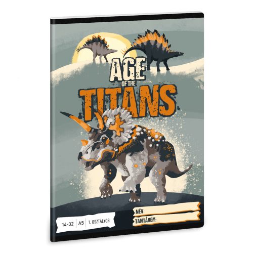 Ars Una Age of the Titans A/5 vonalas füzet 21-32