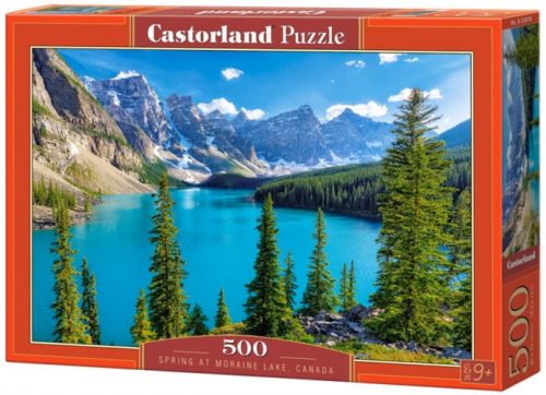 Castorland 500 db-os puzzle - Tavasz a Moraine tónál, Kanada (B-53810)