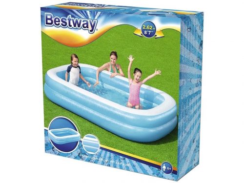 Bestway Családi medence, kék-fehér, 262x175x51 cm (54006)