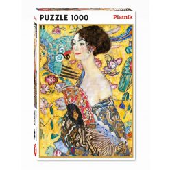 Piatnik Puzzle Klimt - Hölgy legyezővel, 1000 db (552748)