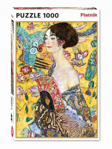 Piatnik Puzzle Klimt - Hölgy legyezővel, 1000 db (552748)