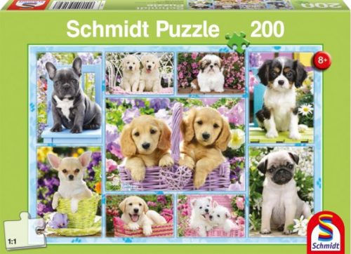 Schmidt Puzzle Kiskutyák, 200 db (56162)