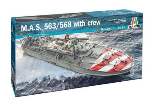 Italeri M.A.S.563/ 568 4a Serie with crew 1:35 makett hajó (5626s)