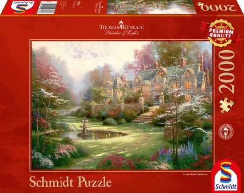 Schmidt puzzle Gardens beyond Spring Gate, Thomas Kinkade, 2000 db (57453) Landsitz