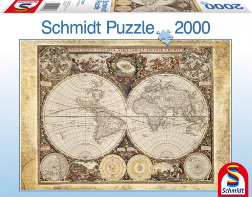 Schmidt Puzzle Historical map of the world, 2000 db (58178)