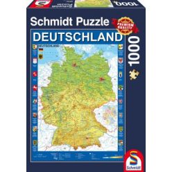 Schmidt Puzzle Map of Germany, 1000 db (58287)