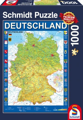 Schmidt Puzzle Map of Germany, 1000 db (58287)