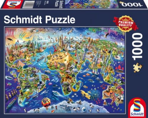 Schmidt Puzzle Discover the World, 1000 db (58288)