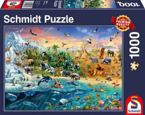 Schmidt puzzle Die Welt der Tiere, 1000 db (58324) Animal Kingdom, 1000 pcs