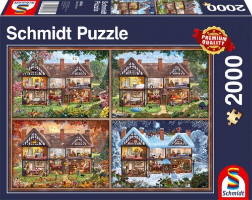 Schmidt Puzzle House of four seasons, 2000 db (58345)