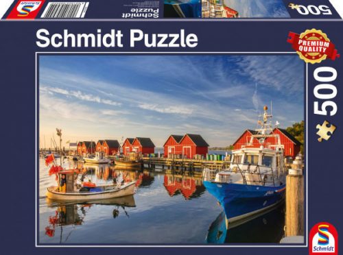 Schmidt Puzzle Fishing harbor Weisse Wiek , 500 db (58955)