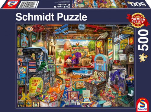 Schmidt puzzle Garage sale, 500 db (58972) Garagen-Flohmarkt