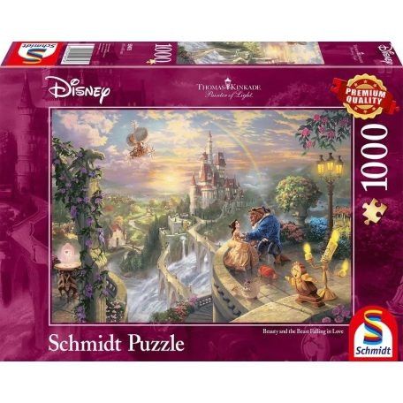 Schmidt 1000 db-os puzzle - Disney - Beauty and the Beast, Kinkade (59475)